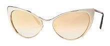 Tom Ford 0304 Nastasya Women's Mirrored Designer Cat Eye Sunglasses.